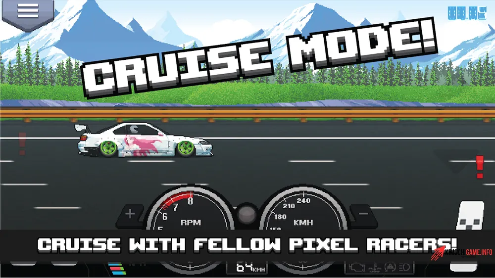 Tải game đua xe ô tô hack - Pixel Car Racer