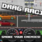 Tải game Pixel Car Racer Mod Apk - Đua xe đường phố 3D hack