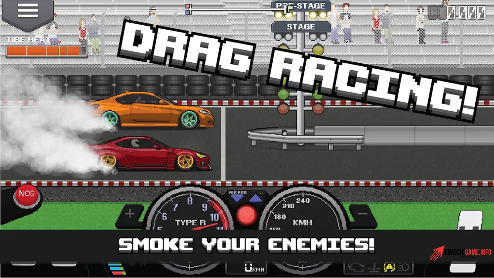 Tải game Pixel Car Racer Mod Apk - Đua xe đường phố 3D hack